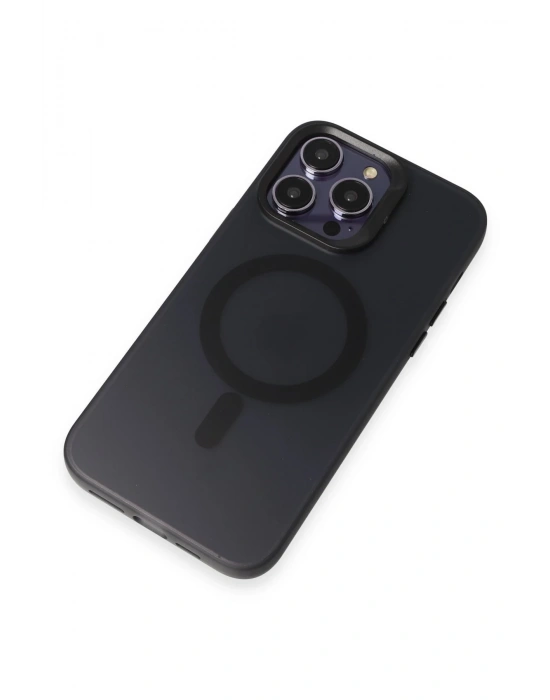 Joko iPhone 15 Pro Max Kılıf Mateks Magsafe Kapak - Siyah