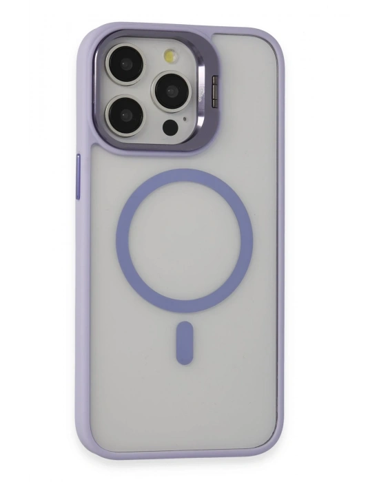 Joko iPhone 15 Pro Max Kılıf Roblox Lens Magsafe Standlı Kapak - Lila