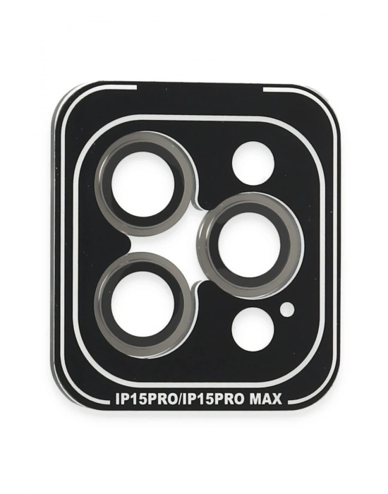 Joko iPhone 15 Pro Max PVD Metal Kamera Lens - Gri