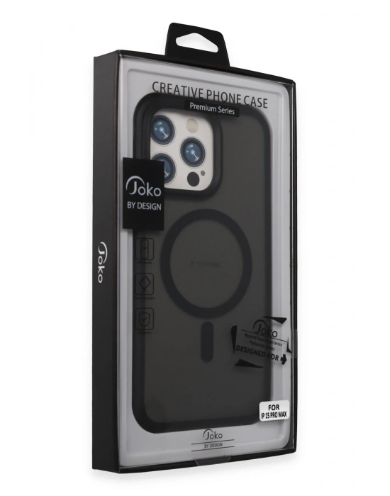 Joko iPhone 15 Pro Max Toras Airbag Magsafe Kapak - Siyah