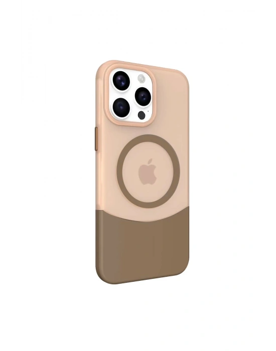 Joko iPhone 15 Pro PC Suit Magsafe Kapak - Kahverengi