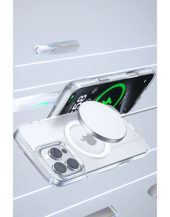 Joko iPhone 16 Pro Gleam PC Sert Magsafe Kılıf - Siyah