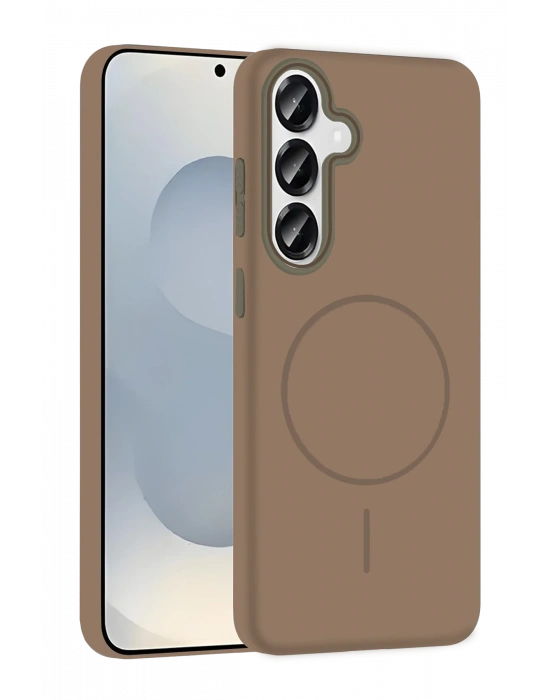 Joko Samsung Galaxy S23 FE Broş Magsafe Kapak - Çöl Titanyum