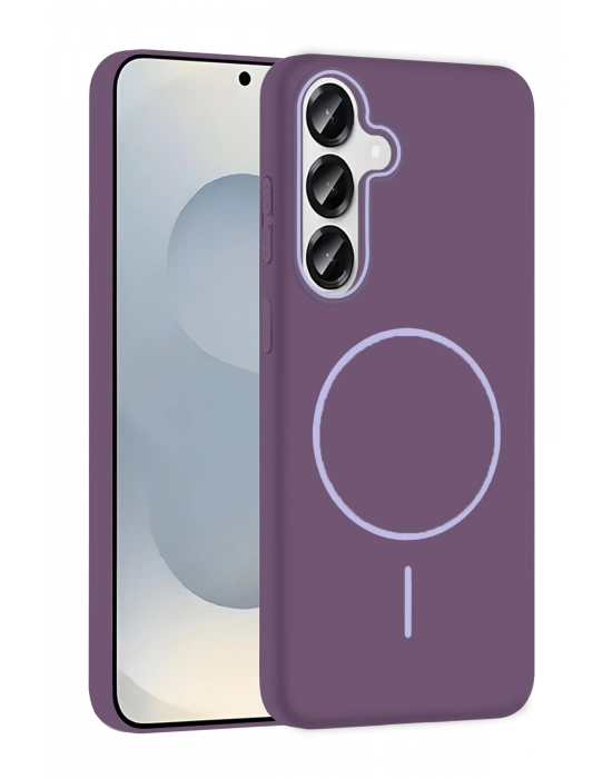 Joko Samsung Galaxy S23 FE Broş Magsafe Kapak - Mor