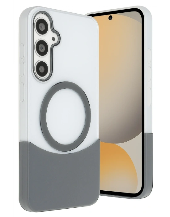 Joko Samsung Galaxy S24 FE Velar Magsafe Kapak - Natural Grey