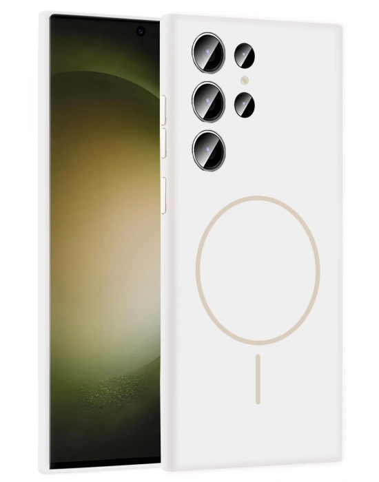 Joko Samsung Galaxy S24 Ultra Kılıf Jully Magsafe Kapak - Beyaz