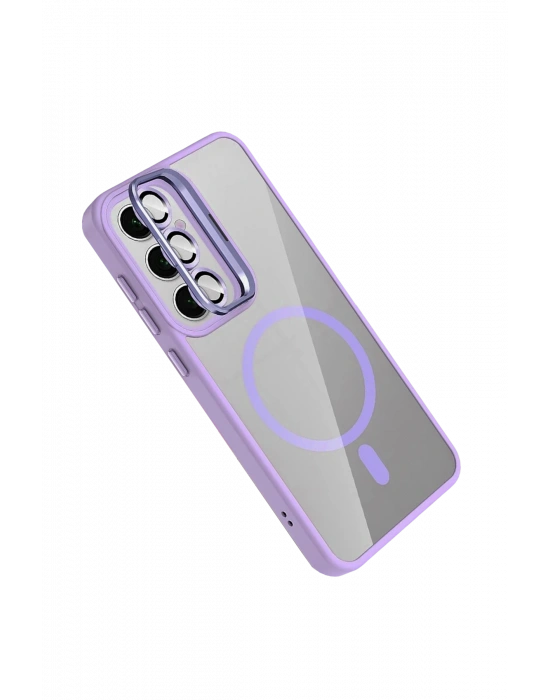Joko Samsung Galaxy S25 FE Remim Lensli Magsafe Standlı Kapak - Lila