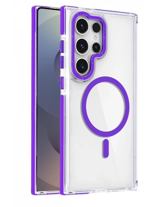 Joko Samsung Galaxy S25 Ultra Bella Magsafe Kapak - Derin Mor