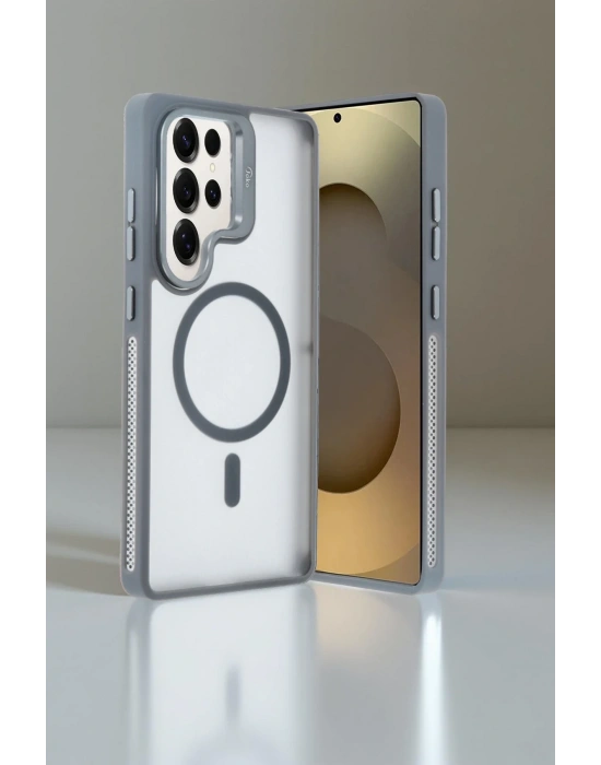 Joko Samsung Galaxy S25 Ultra Flet Lens Magsafe Kapak - Siyah