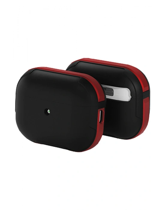 Movenchy Airpods Pro 2 (2.nesil) MO-A8 Armor Kılıf - Kırmızı