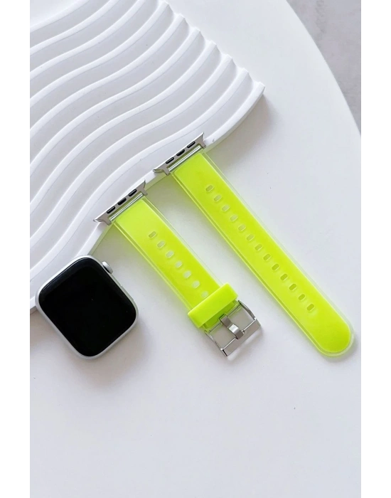 Movenchy Watch 38mm Jelly Silikon Kordon - Yeşil