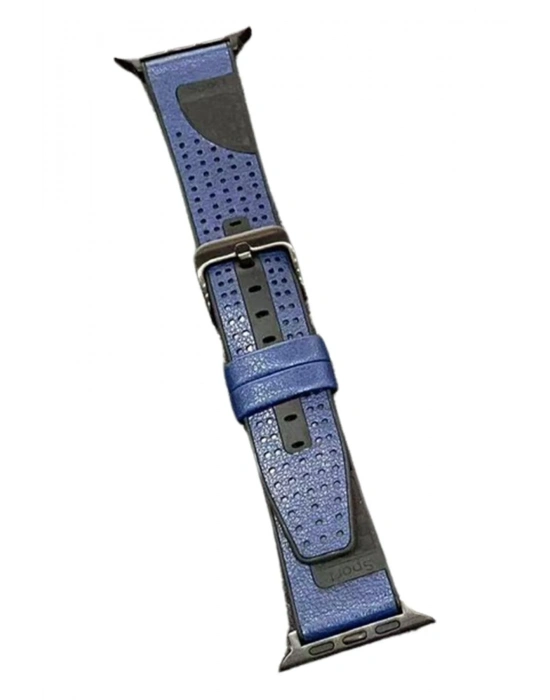 Movenchy Watch 45mm Buff Deri Kordon - Lacivert