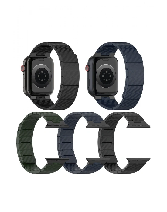 Movenchy Watch 45mm Carbon Steel Kordon - Yıldız Işığı