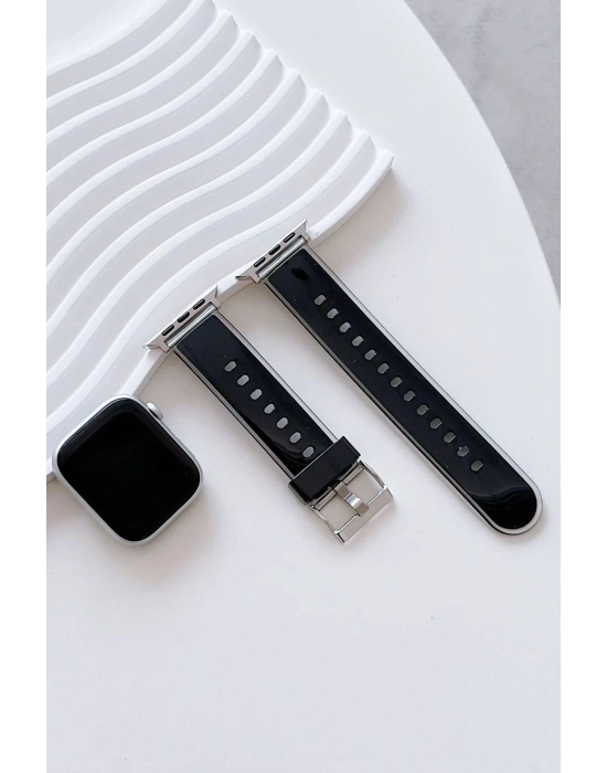 Movenchy Watch 45mm Jelly Silikon Kordon - Siyah