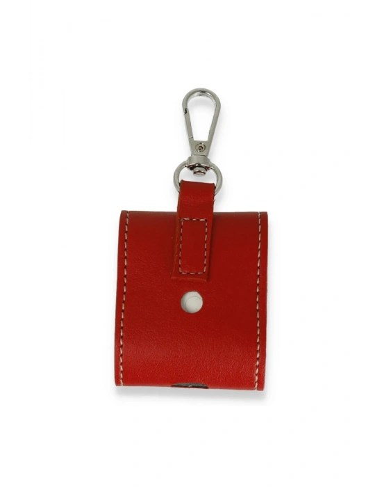 Newface Airpods 2 (2.nesil) Askılı Kılıf - Kırmızı