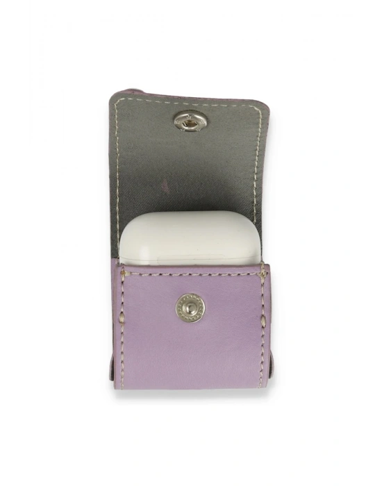 Newface Airpods 2 (2.nesil) Askılı Kılıf - Lila