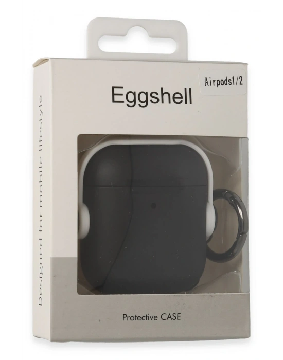 Newface Airpods 2 (2.nesil) Cool Kılıf - Siyah-Kırmızı