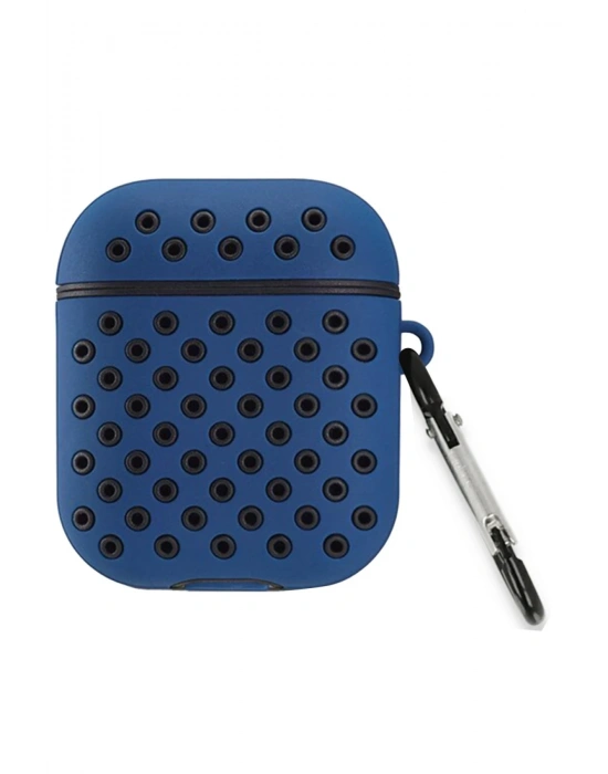 Newface Airpods 2 (2.nesil) Spor Delikli Kılıf - Lacivert-Siyah