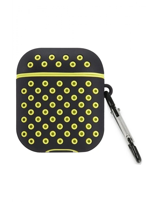 Newface Airpods 3 (3.nesil) Spor Delikli Kılıf - Siyah-Sarı