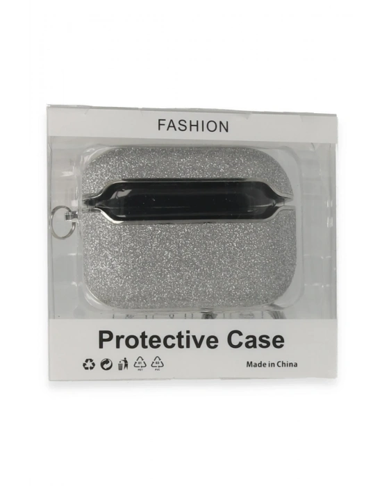 Newface Airpods Pro (1.nesil) Spell Simli Kılıf - Gümüş