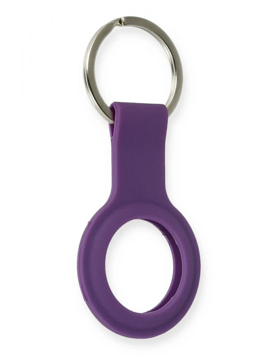 Newface Airtag Silikon Kılıf - Mor