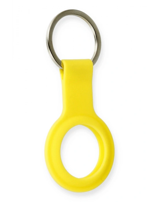 Newface Airtag Silikon Kılıf - Sarı