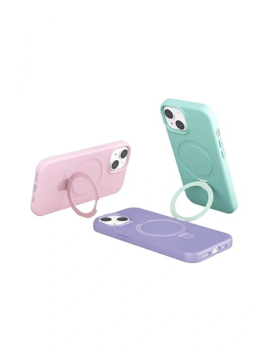 Newface Apple iPhone 14 Regal Magsafe Standlı Kapak - Siyah