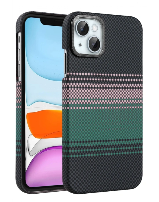 Newface Apple iPhone 14 Vega Magsafe Kapak - Yeşil