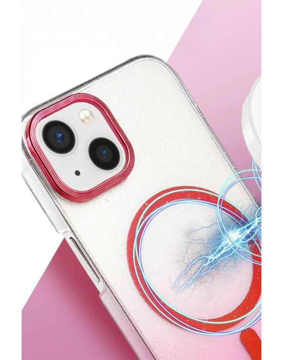 Newface Apple iPhone 15 Glossy Magsafe Kapak - Çöl Titanyum