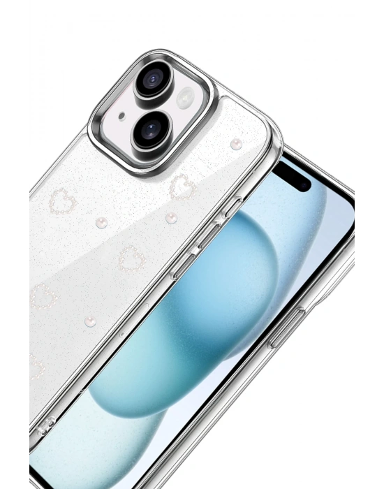 Newface Apple iPhone 15 Plus Fiyonk Desenli Kapak - Desen 10