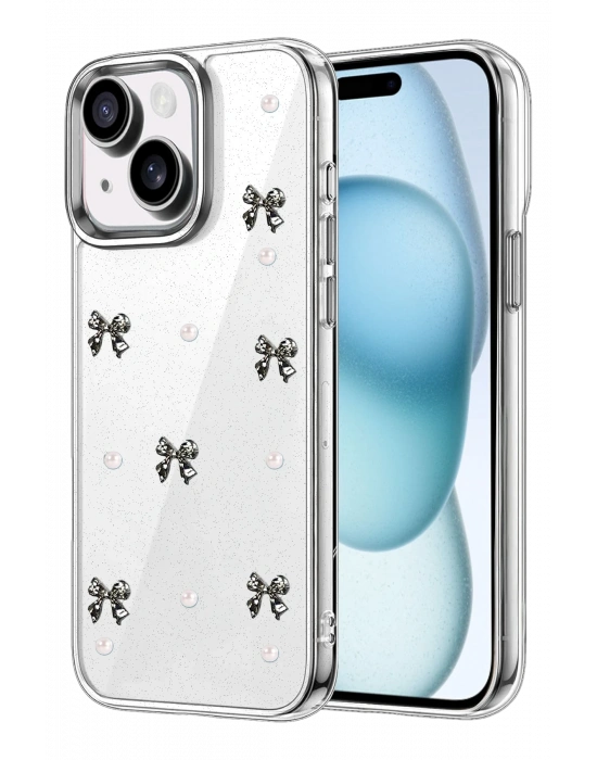 Newface Apple iPhone 15 Plus Fiyonk Desenli Kapak - Desen 8