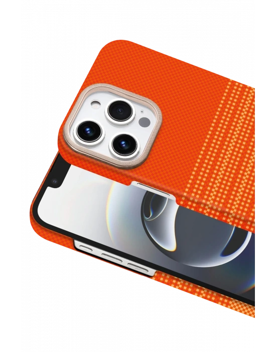 Newface Apple iPhone 15 Pro Max Vega Magsafe Kapak - Sarı