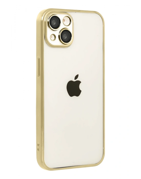 Newface Apple iPhone 15 Razer Lensli Silikon - Gold