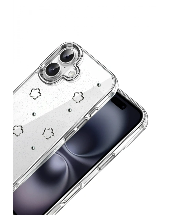 Newface Apple iPhone 16 Fiyonk Desenli Kapak - Desen 2