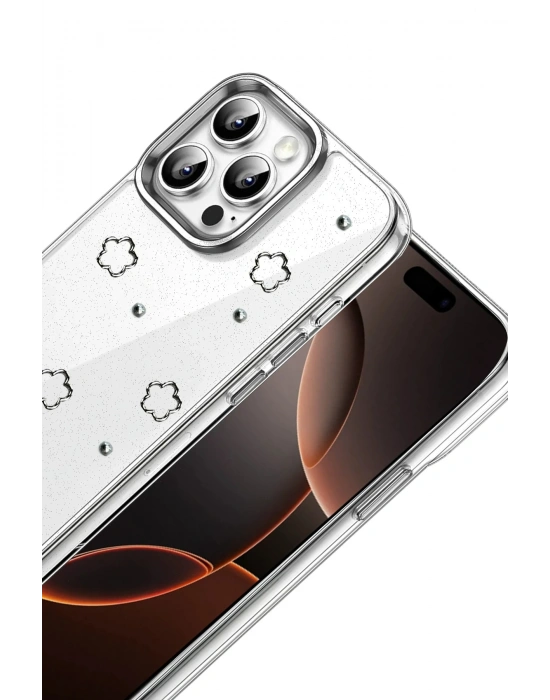 Newface Apple iPhone 16 Pro Fiyonk Desenli Kapak - Desen 2