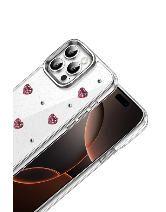 Newface Apple iPhone 16 Pro Fiyonk Desenli Kapak - Desen 3