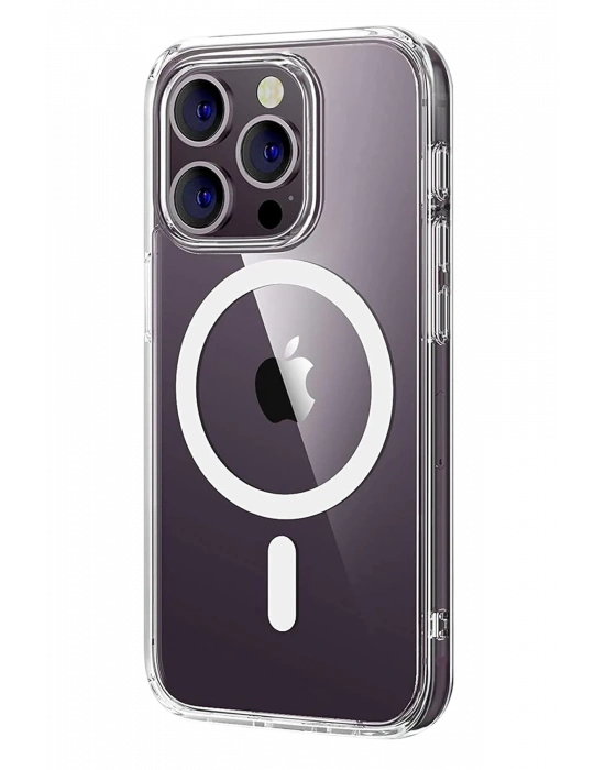 Newface Apple iPhone 16 Pro Max Combo Sert Şeffaf Magsafe Kapak - Şeffaf