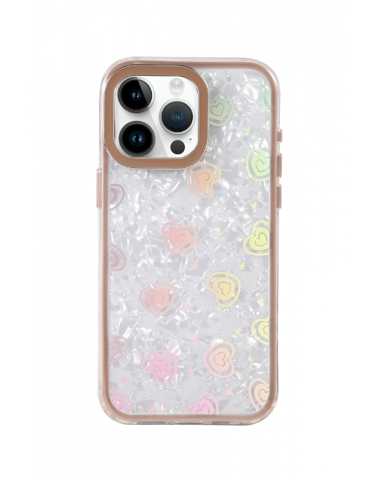 Newface Apple iPhone 16 Pro Max Lumi Desenli Kapak - Çöl Titanyum