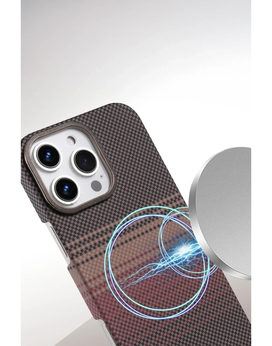 Newface Apple iPhone 16 Pro Max Vega Magsafe Kapak - Kırmızı