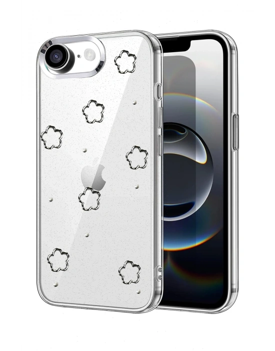 Newface Apple iPhone 16E Fiyonk Desenli Kapak - Desen 8