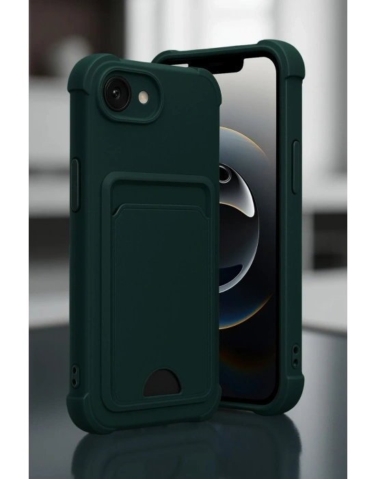 Newface Apple iPhone 16E Kelvin Kartvizitli Silikon - Lacivert