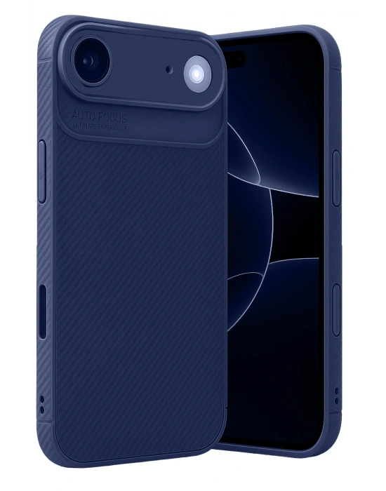 Newface Apple iPhone 17 Air Auto Focus Karbon Kapak - Lacivert