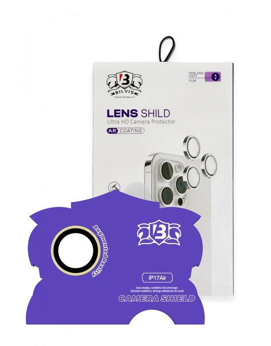 Newface Apple iPhone 17 Air Bilvis Titan Kamera Lens - Gold