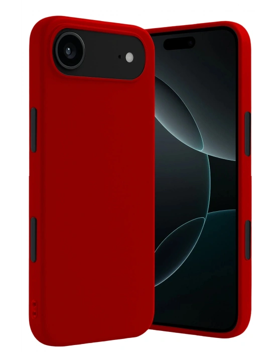 Newface Apple iPhone 17 Air First Silikon - Kırmızı