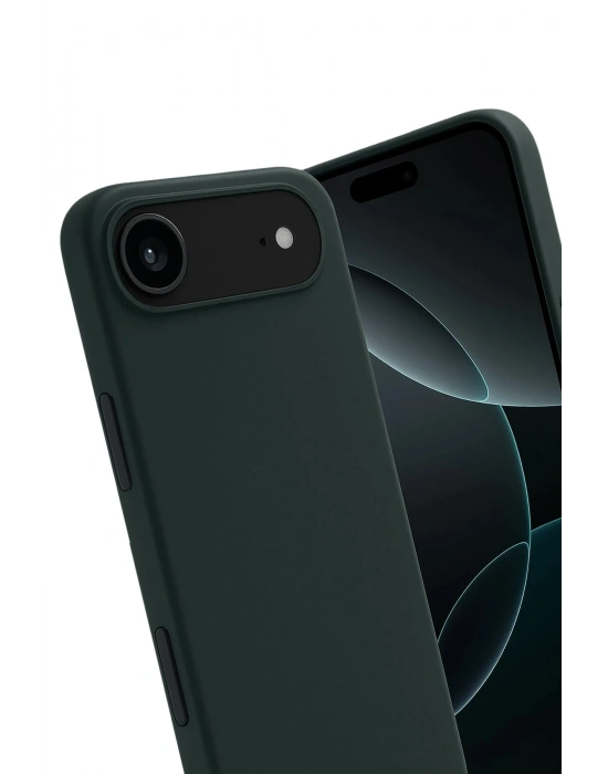 Newface Apple iPhone 17 Air First Silikon - Koyu Yeşil