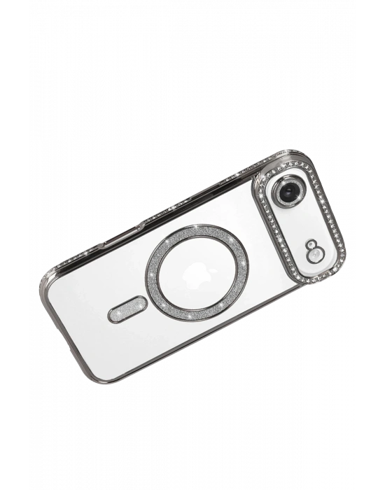 Newface Apple iPhone 17 Air Joke Simli Magneticsafe Kılıf - Gümüş