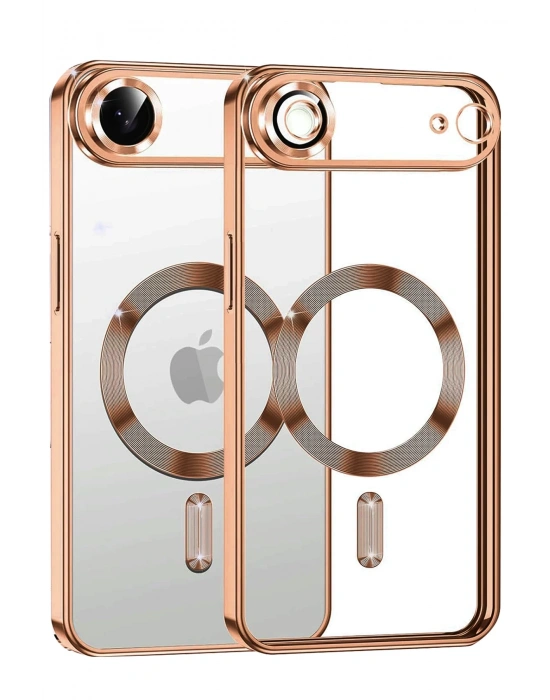 Newface Apple iPhone 17 Air Kross Magneticsafe Kapak - Turuncu