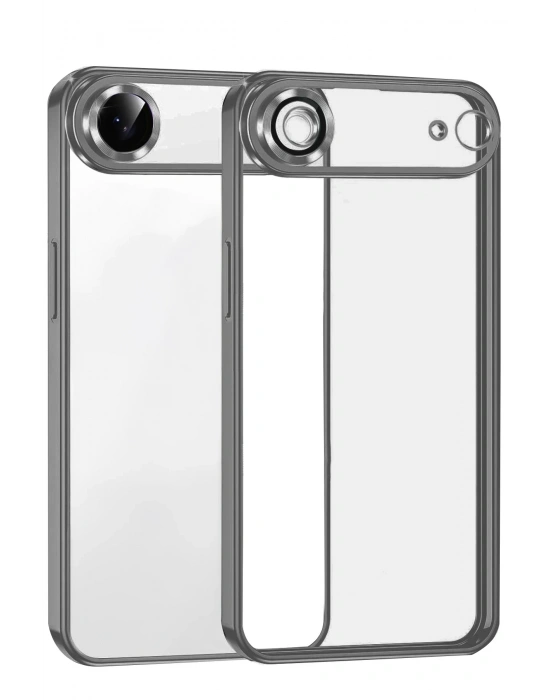 Newface Apple iPhone 17 Air Razer Lensli Silikon - Titan Gri