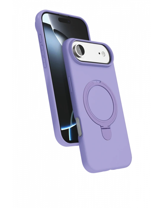 Newface Apple iPhone 17 Air Regal Magsafe Standlı Kapak - Lila