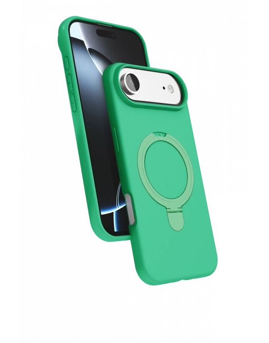 Newface Apple iPhone 17 Air Regal Magsafe Standlı Kapak - Yeşil